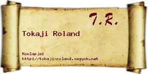 Tokaji Roland névjegykártya